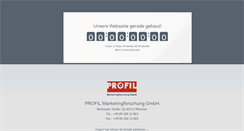 Desktop Screenshot of profil-marketingforschung.de